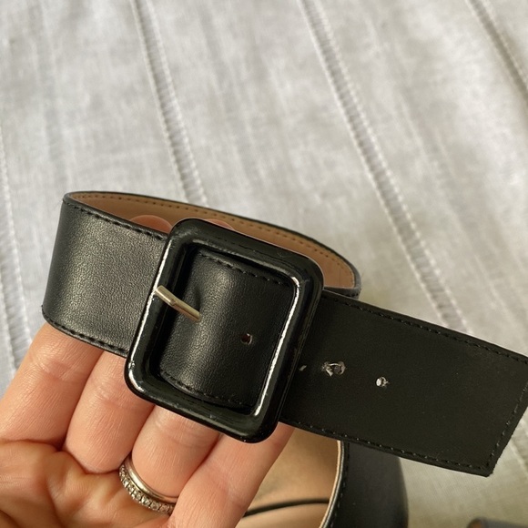 Chinese Laundry black stilettos with ankle strap. - Picture 7 of 13